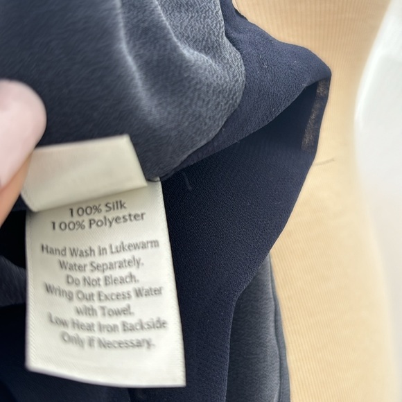 Ecru Navy Silk Dress NWT XS - Picture 6 of 8